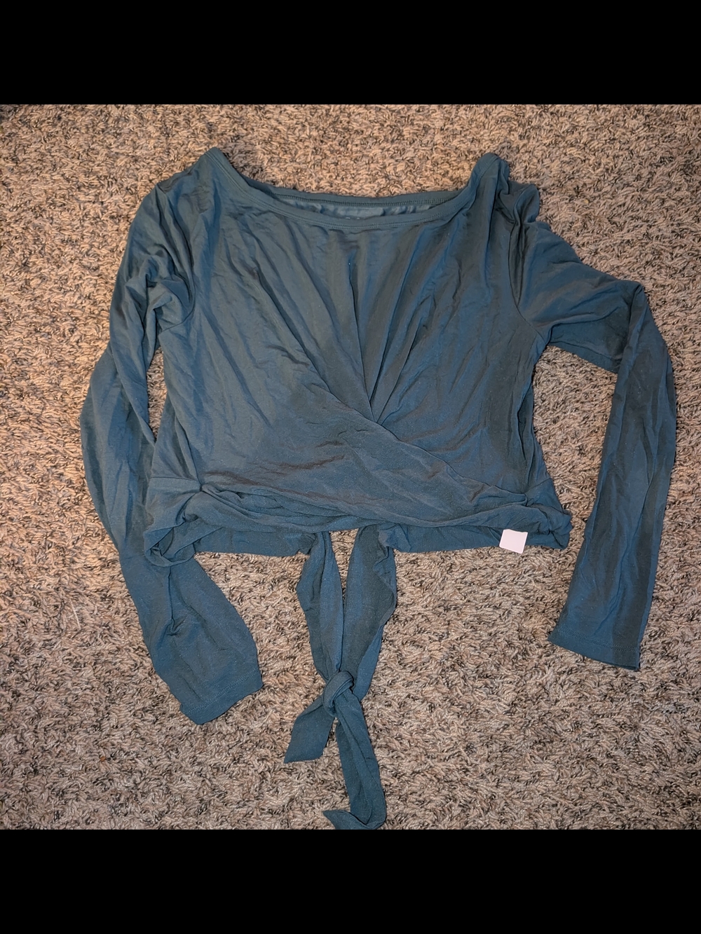 Women’s Tie-Front Long Sleeve Yoga Top
